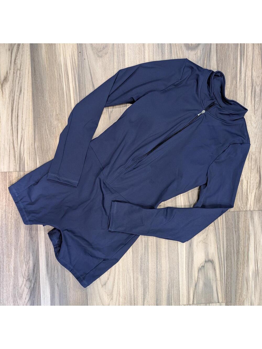 Navy Blue Long Sleeve Athletic Zip-Up Board Suit, Size M, NWOT